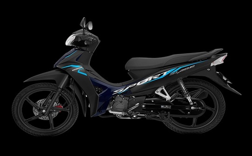 Phiên bản Blade 110 thể thao màu đen xanh. (Ảnh: Honda)