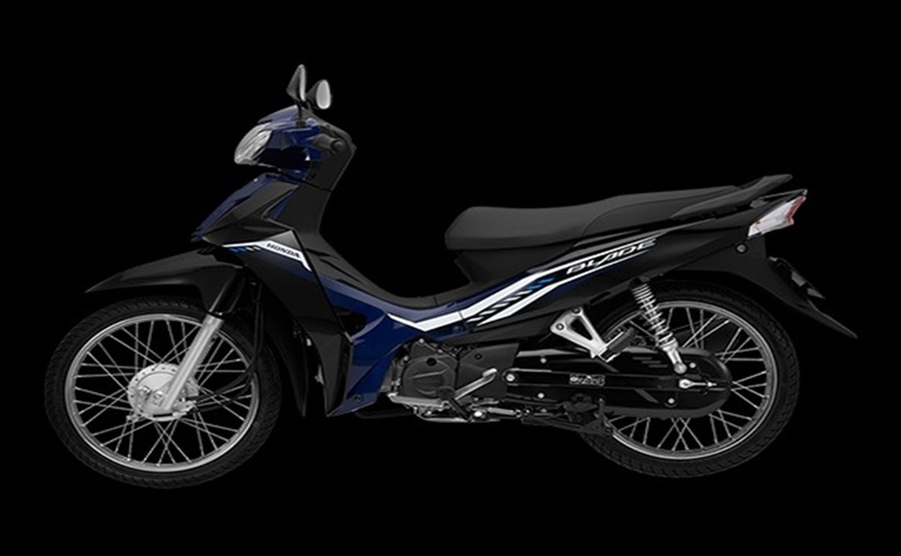 Phiên bản Blade 110 tiêu chuẩn màu đen xanh. (Ảnh: Honda)