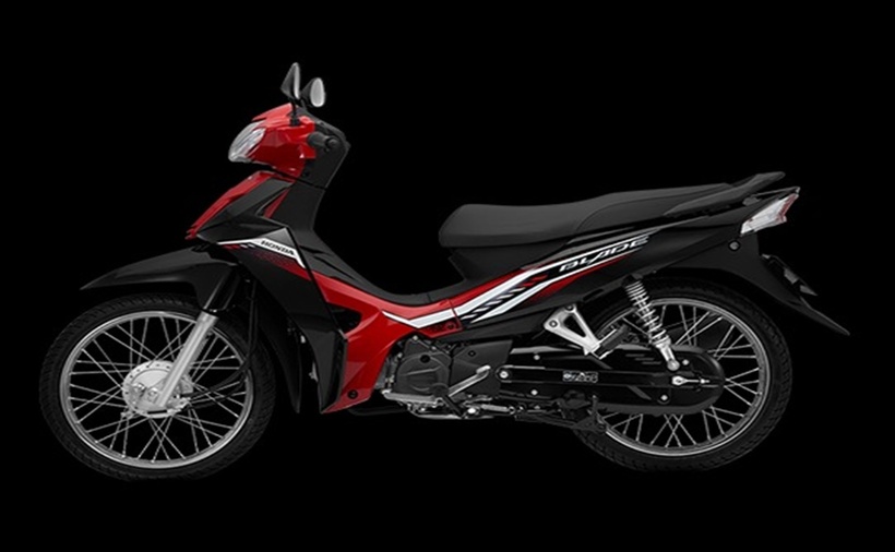 Phiên bản Blade 110 tiêu chuẩn màu đỏ đen. (Ảnh: Honda)