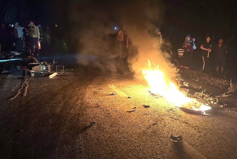 Hiện trường xảy ra vụ tai nạn. Ảnh: Báo Nhà báo và Công luận.