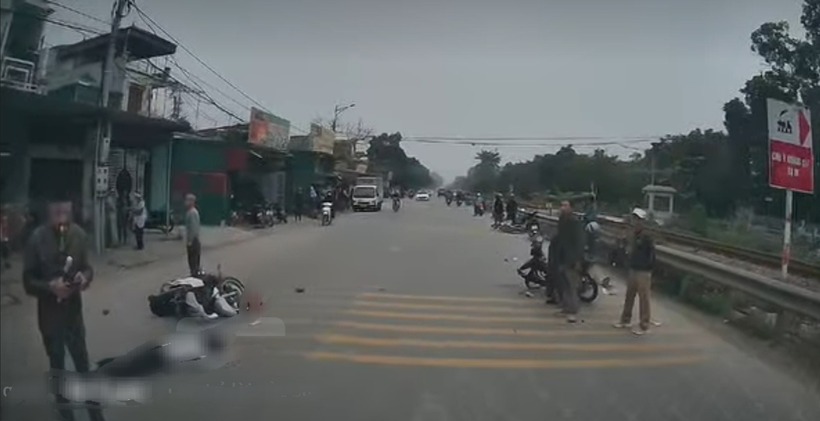 Hiện trường xảy ra vụ tai nạn. Ảnh: Báo Giao thông.