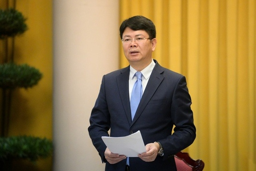 Ông Nguyễn Thanh Tịnh - Thứ trưởng Bộ Tư pháp trả lời tại họp báo (Ảnh: Trọng Quỳnh).