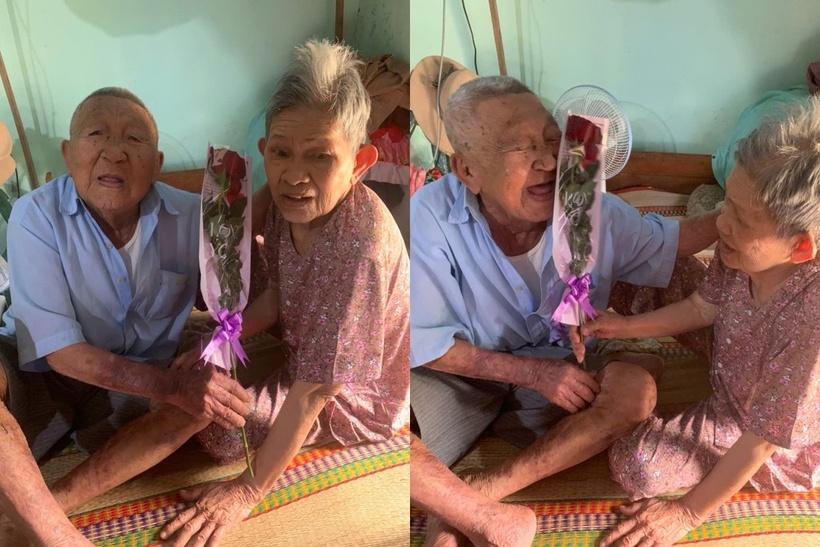 Tình cảm son sắt của ông bà ở tuổi xế chiều khiến Linh và các thành viên trong gia đình luôn ngưỡng mộ. Ảnh: Vietnamnet.