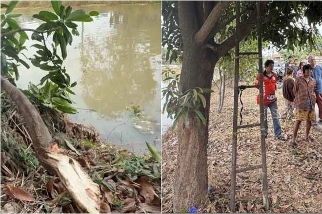 Người đàn ông tử vong dưới kênh nước. Ảnh: Thethaiger