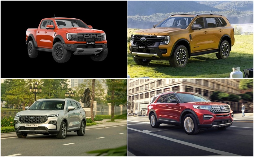 Một số dòng xe Ford được ưa chuộng. (Ảnh: Ford)