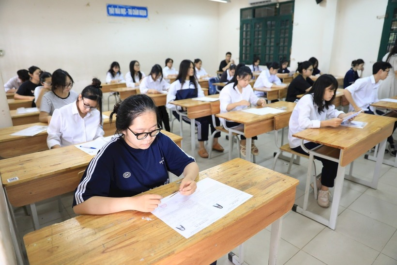 Kỳ thi tốt nghiệp THPT 2025 sẽ diễn ra vào cuối tháng 6. Ảnh minh họa: Hà Nội Mới