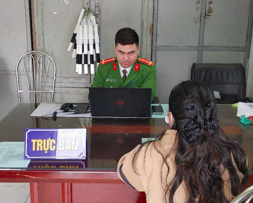 Bà T làm việc tại cơ quan Công an