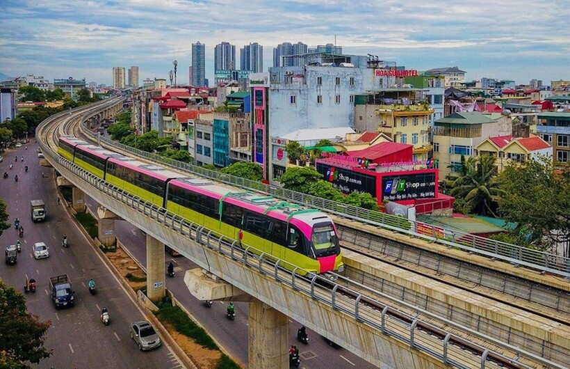 Metro Nhổn - ga Hà Nội đoạn trên cao