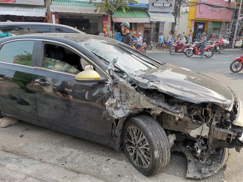 Hiện trường xảy ra vụ tai nạn. Ảnh: Vietnamnet.
