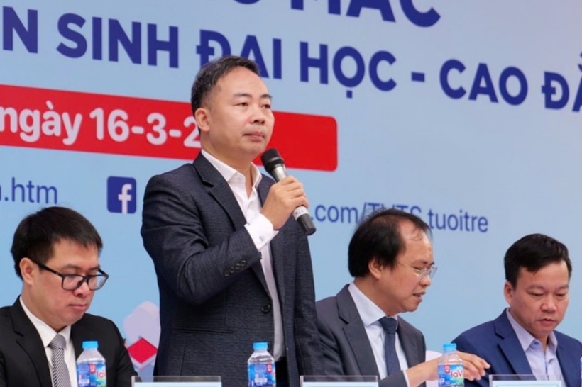 GS.TS Nguyễn Ngọc Hà - Phó Cục trưởng Cục Quản lý chất lượng (Bộ GD&ĐT) chia sẻ về đề xuất đẩy lịch thi tốt nghiệp THPT 2025 lên sớm hơn dự kiến. Ảnh: Đại Biểu Nhân Dân