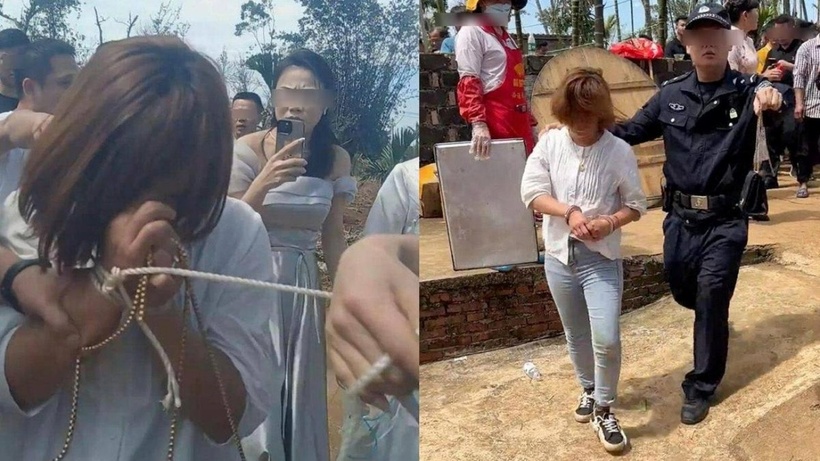 Gia đình cô dâu nhanh chóng trình báo với cảnh sát về sự việc và người phụ nữ trộm tiền mừng đám cưới đã bị bắt giữ. Ảnh: Saostar.