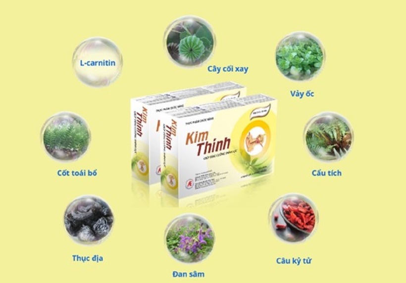 Kim Thính chứa các thảo dược tự nhiên giúp hỗ trợ cải thiện tình trạng nghe kém