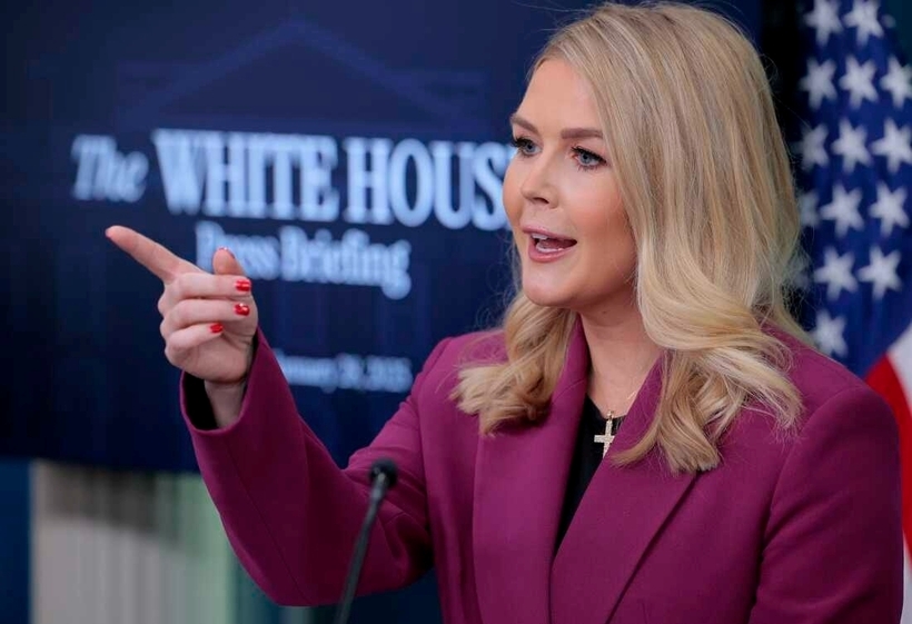 Thư ký báo chí Nhà Trắng Karoline Leavitt. Ảnh: Reuters