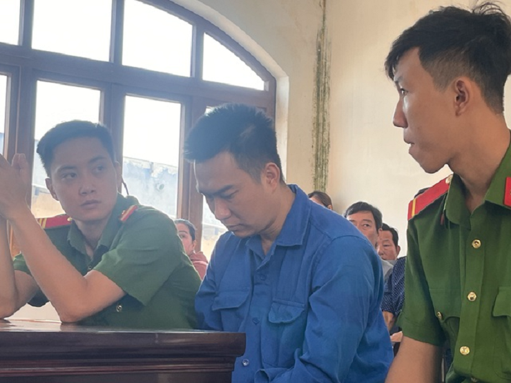 Bị cáo Danh Sơn tại phiên tòa
