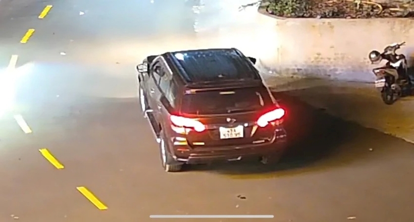 Hình ảnh chiếc ô tô gây tai nạn. Ảnh: Pháp Luật TP.HCM