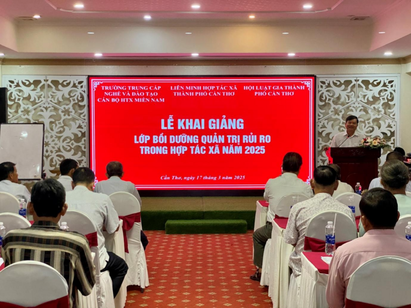 Ông Nguyễn Quốc Hội, Phó Chủ tịch Liên minh HTX Tp.Cần Thơ phát biểu