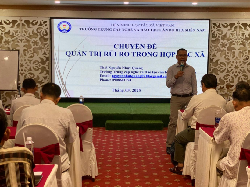 ThS. Nguyễn Nhựt Quang, Trường trung cấp nghề và đào tạo cán bộ HTX Miền Nam