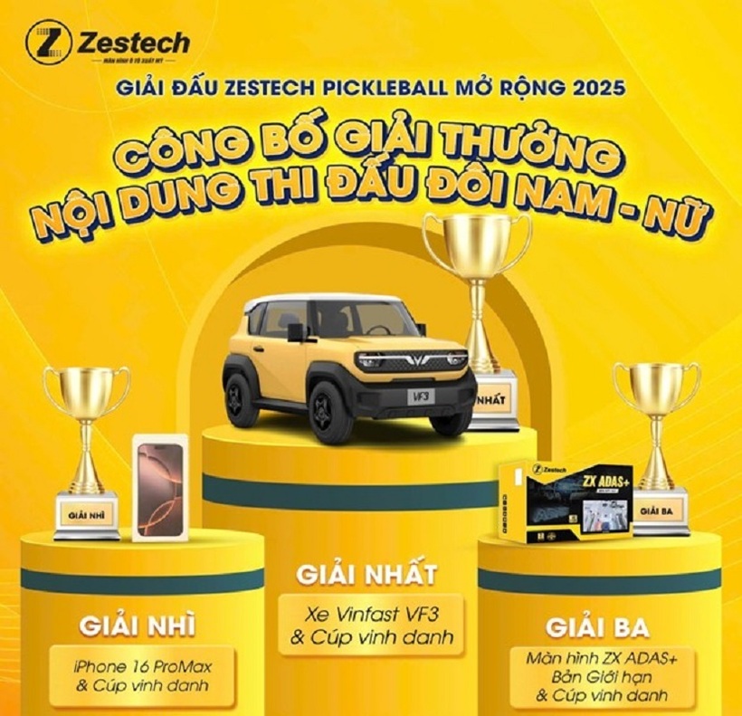 Giải thưởng nội dung thi đấu Đôi Nam-Nữ