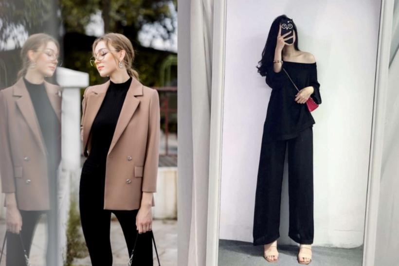 Với những ai làm việc trong môi trường công sở, quần đen kết hợp cùng áo blazer hoặc áo vest là sự lựa chọn hoàn hảo.