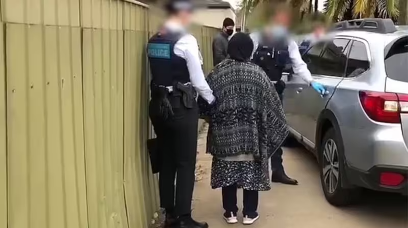 Bà Sakina Muhammad Jan khi bị bắt. Ảnh: 1News