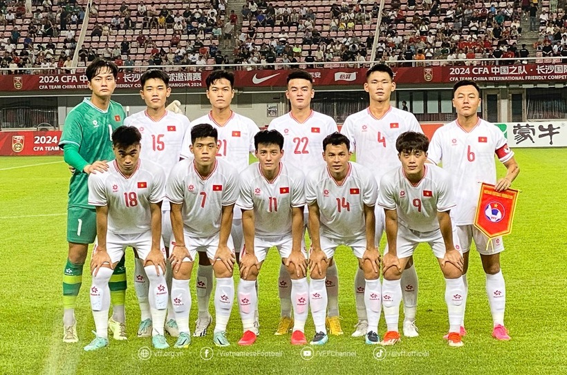 Dù khó khăn nhưng chiến thắng trước U22 Trung Quốc trong trận đấu cuối cùng sẽ mở ra cơ hội vô địch Giải giao hữu quốc tế CFA Team China 2025 cho U22 Việt Nam. Ảnh: VFF.