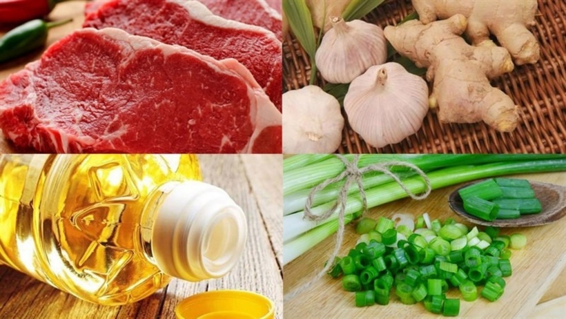 Nguyên liệu cần có. Ảnh minh hoạ.