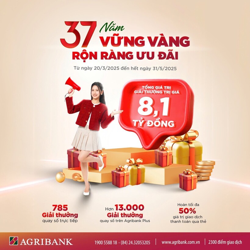 Agribank tri ân khách hàng với hơn 13.700 phần quà hấp dẫn nhân dịp sinh nhật 37 năm - 1