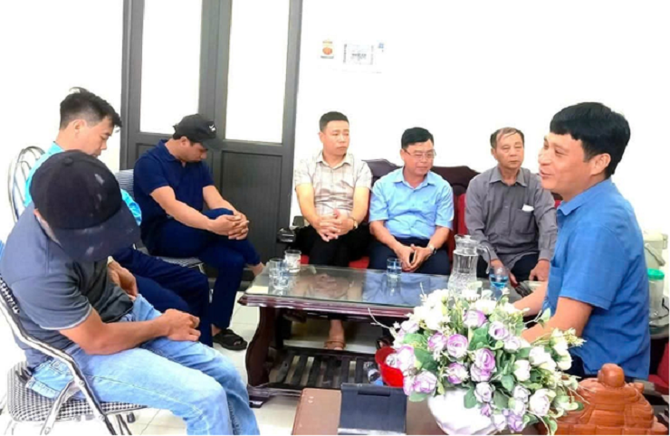 Một vụ hòa giải có sự tham gia trực tiếp của hội viên Luật gia xã Ba Trại.