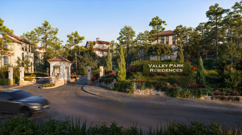 Phân khu Valley Park Residences với những căn biệt thự trên đồi thông, được “may đo” theo địa hình tự nhiên với cao độ đa dạng độc đáo.