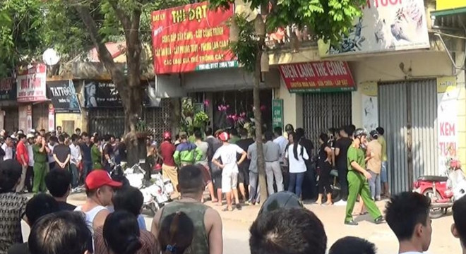 Hiện trường nơi giải cứu nữ điều dưỡng viên. Ảnh: CAND/VietNamNet
