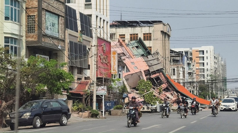 Động đất tại Myanmar. Ảnh: Reuters
