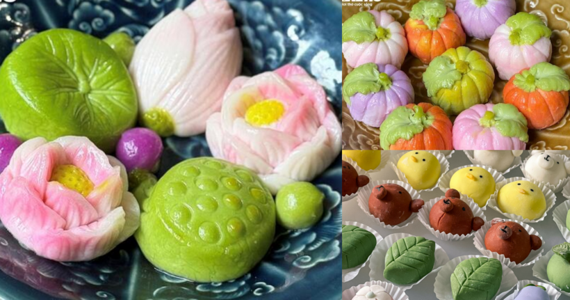 Bánh trôi, bánh chay nghệ thuật với tạo hình và màu sắc bắt mắt vẫn được chị em nhiệt tình "săn lùng" dịp Tết Hàn thực. Ảnh: VTC News