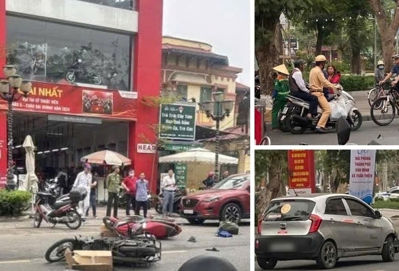 Hiện trường vụ tai nạn. Ảnh: Pháp luật và Xã hội