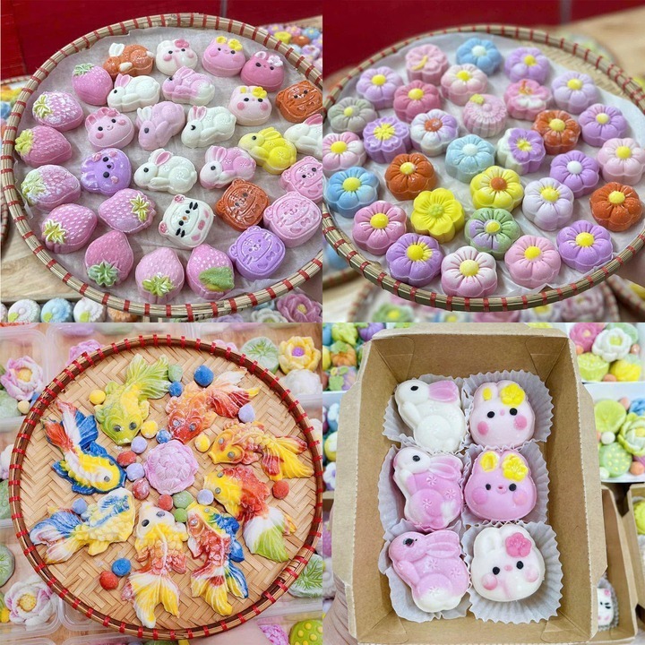 Để hình dáng bánh trôi, bánh chay sắc nét, giống như thật, người làm phải tỉ mỉ, công phu, cẩn thận với từng chi tiết. Ảnh: VTC news