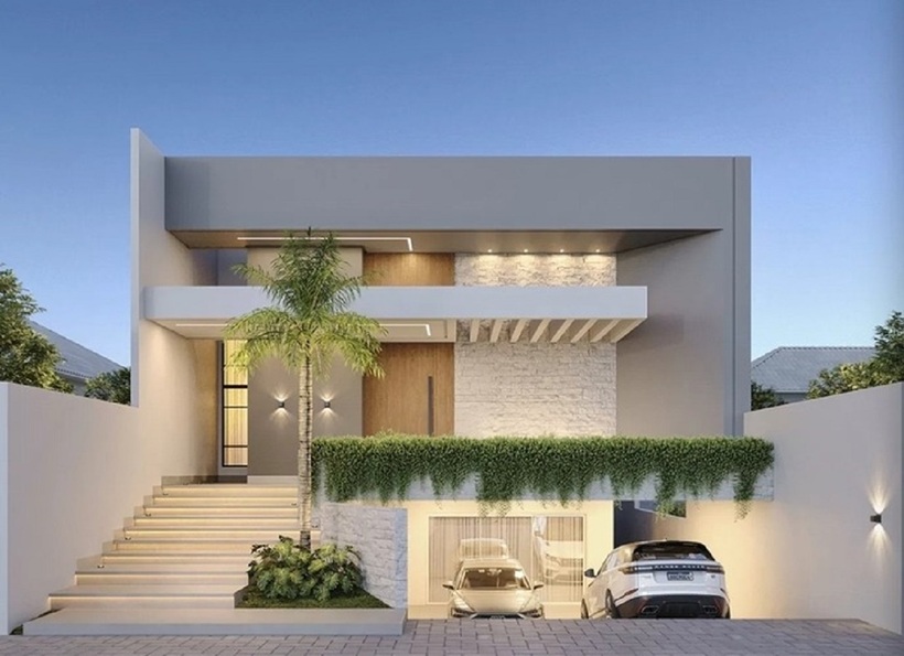 Nhà 1 tầng mái bằng có tầng hầm. (Ảnh: Vinavic)