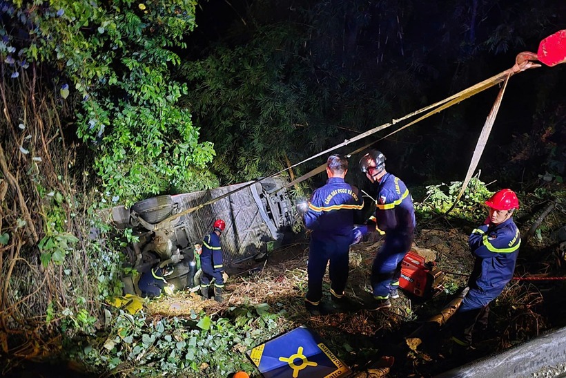 Hiện trường xảy ra vụ tai nạn. Ảnh: Vietnamnet.