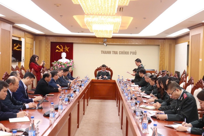 Buổi công bố kết luận thanh tra chiều 31/3. (Ảnh: Dân trí)