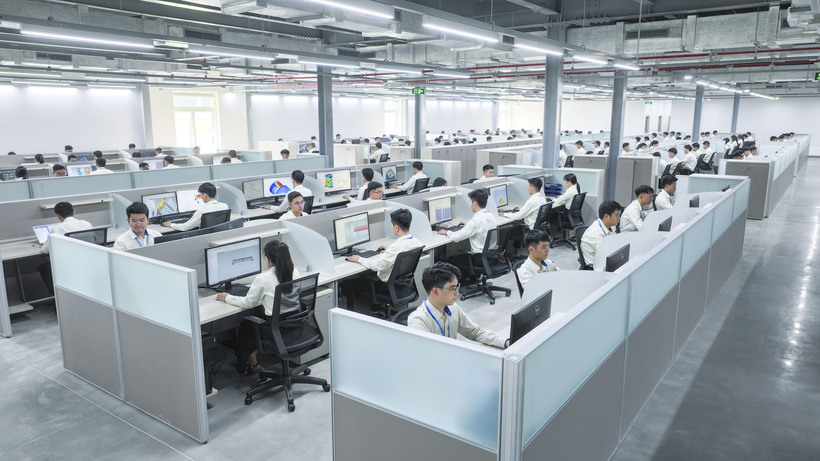Đội ngũ kỹ sư thiết kế tại Trung tâm R&D THACO INDUSTRIES.