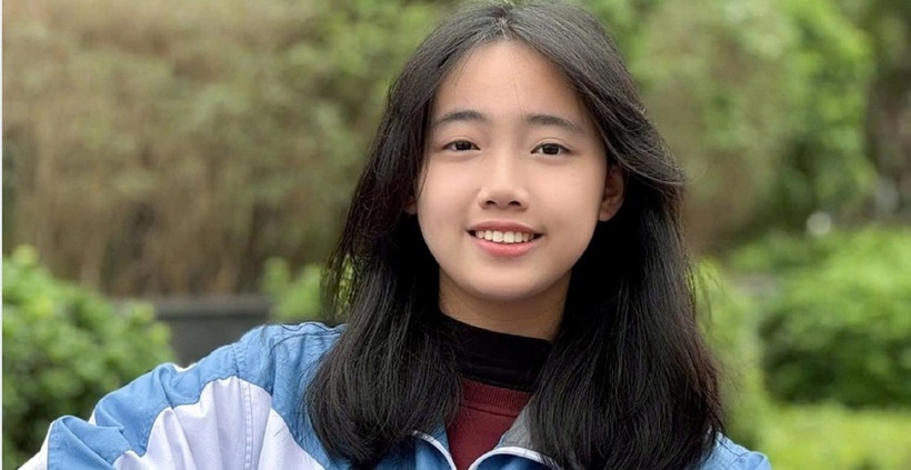 Trương Thanh Xuân - "bóng hồng" duy nhất của đội tuyển Việt Nam chinh chiến Olympic Toán quốc tế 2025. Ảnh: VTC News