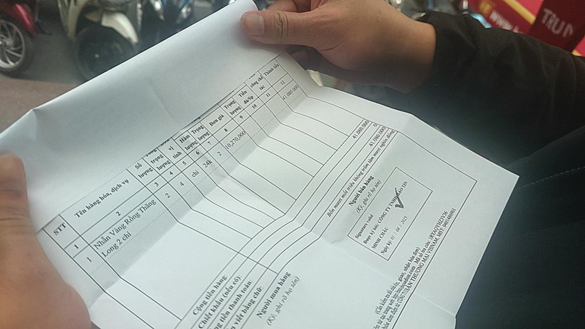 Anh Phạm Thái Sơn mua 4 chỉ vàng với giá 10,27 triệu đồng/chỉ