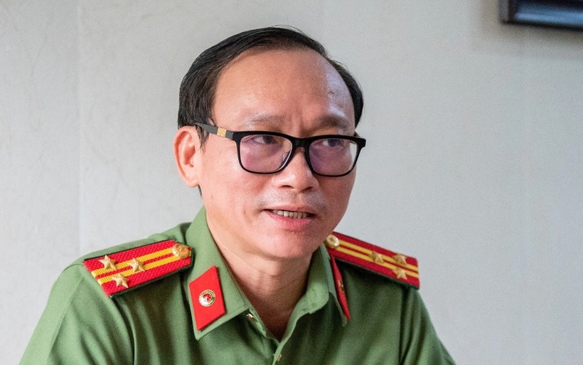 Tiến sĩ tội phạm học, thượng tá Đào Trung Hiếu. Ảnh: Báo Thanh Niên.