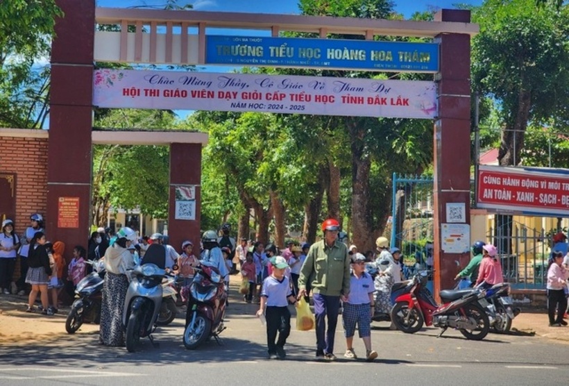 Trường Tiểu học Hoàng Hoa Thám (TP.Buôn Ma Thuột, tỉnh Đắk Lắk). Ảnh: Người Lao Động