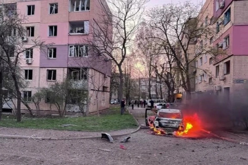 Nga tấn công quê nhà Tổng thống Ukraine hôm 4/4. Ảnh: X