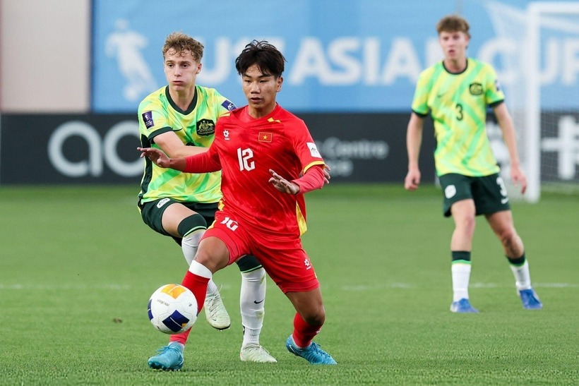 U17 Việt Nam đã có trận hòa ấn tượng 1-1 trước U17 Australia tại VCK U17 châu Á 2025. Ảnh: Getty.