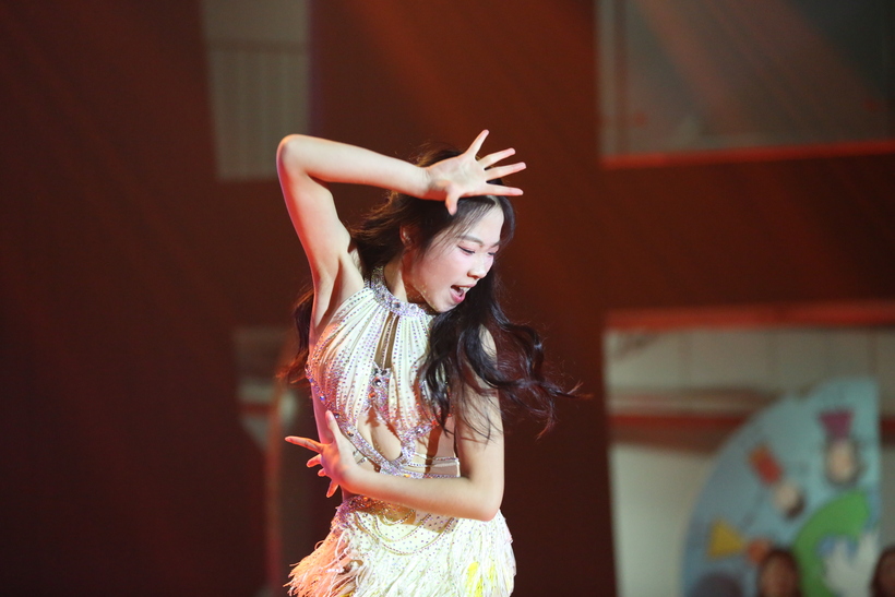 Ngọc Linh là thí sinh duy nhất lựa chọn khiêu vũ thể thao để trình diễn tại D-Show 25