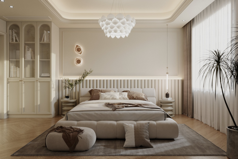 Diện tích lý tưởng cho phòng ngủ thường từ 20 đến 25m².