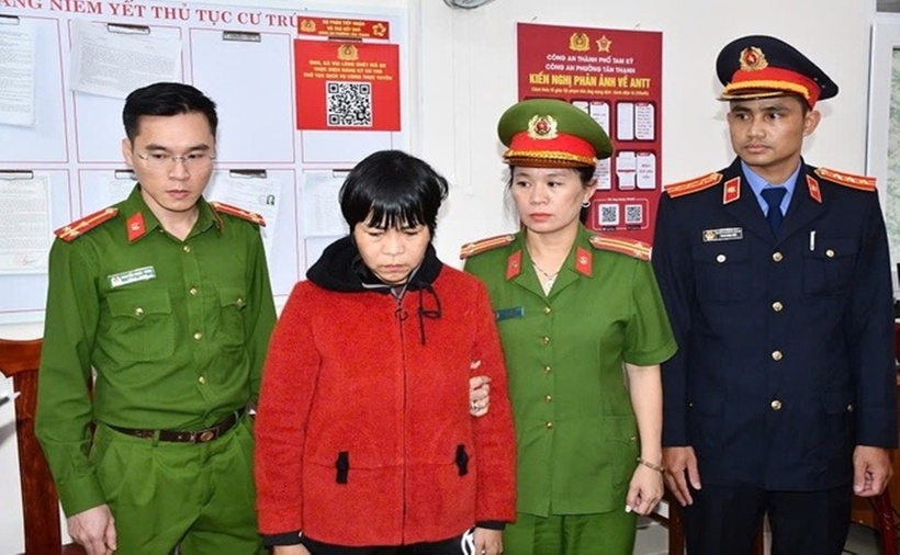 Cơ quan CSĐT Công an tỉnh Quảng Nam đã khởi tố vụ án, khởi tố bị can và thực hiện lệnh bắt tạm giam đối với Tô Thị Ty Na. (Ảnh: Thanh niên)