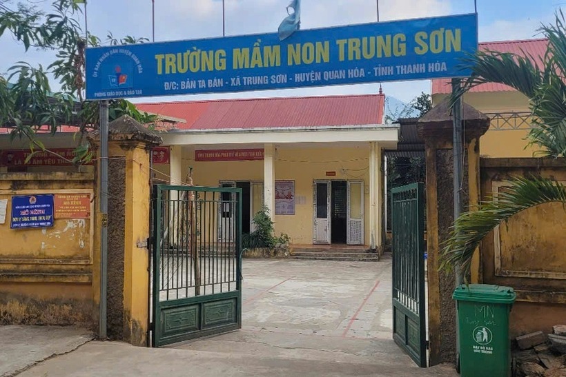 Trường Mầm non nơi Trung Sơn. Ảnh: VietNamnet