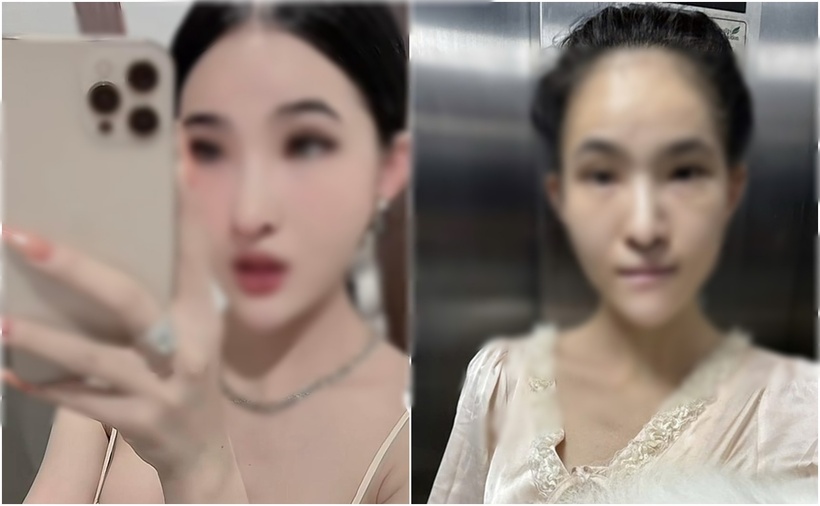 DJ B.V khi sang chảnh và khi bị CA bắt. (Ảnh: Báo Công an TP.HCM)