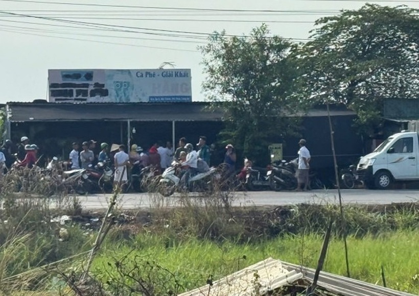 Hiện trường được phong tỏa phục vụ công tác điều tra. Ảnh: Công an Nhân dân